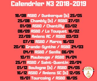 #Calendrier Beauvais (N3) commencera à domicile