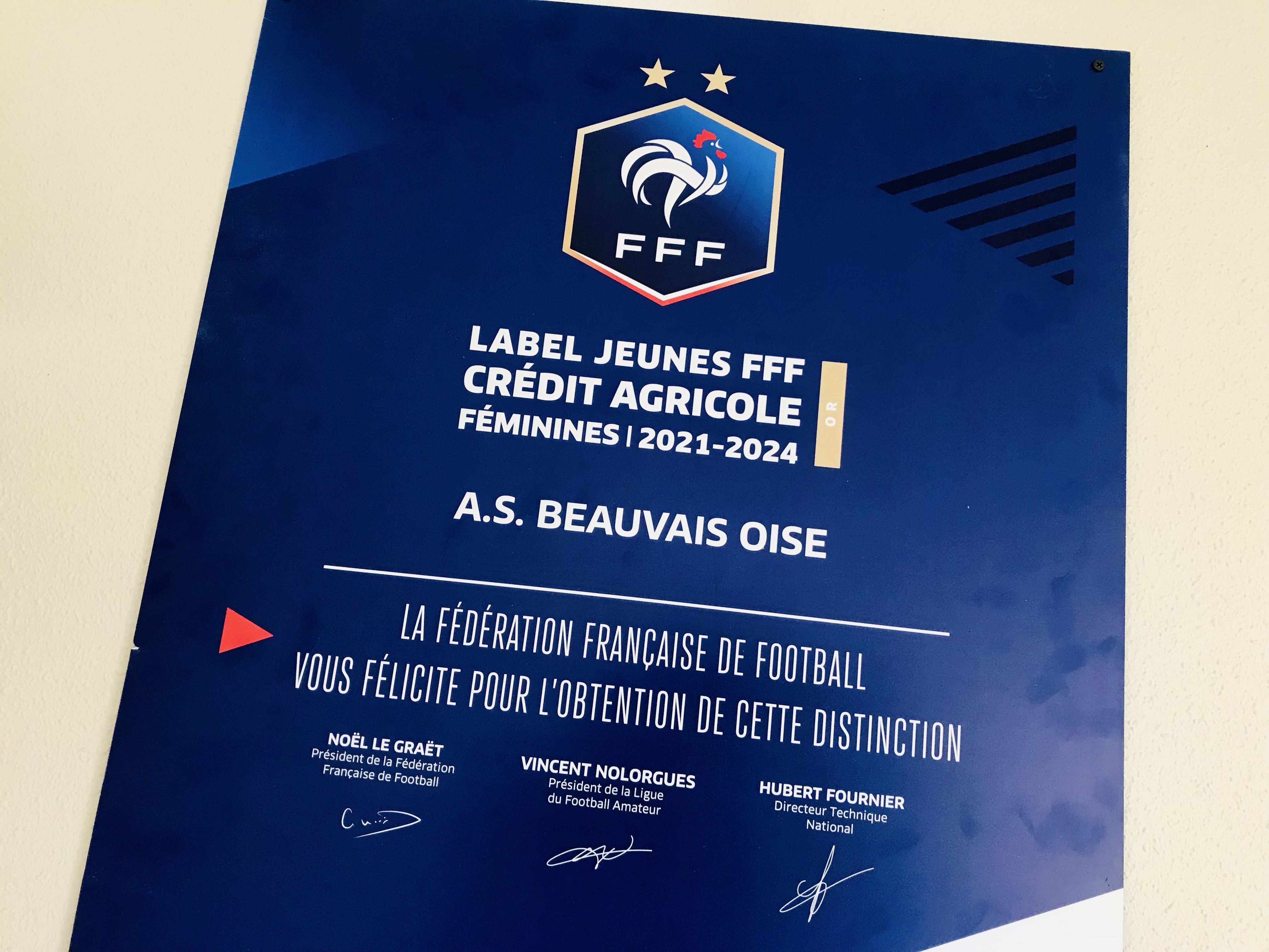 #Label La formation féminine récompensée !