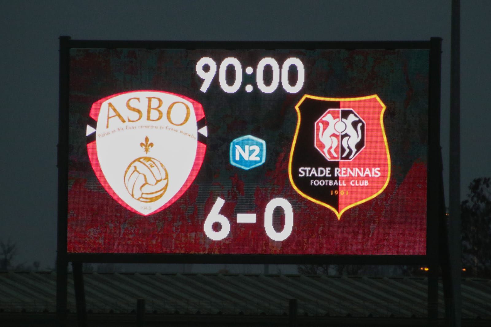 #N2 L’ASBO réalise un festival offensif face à Rennes !!!