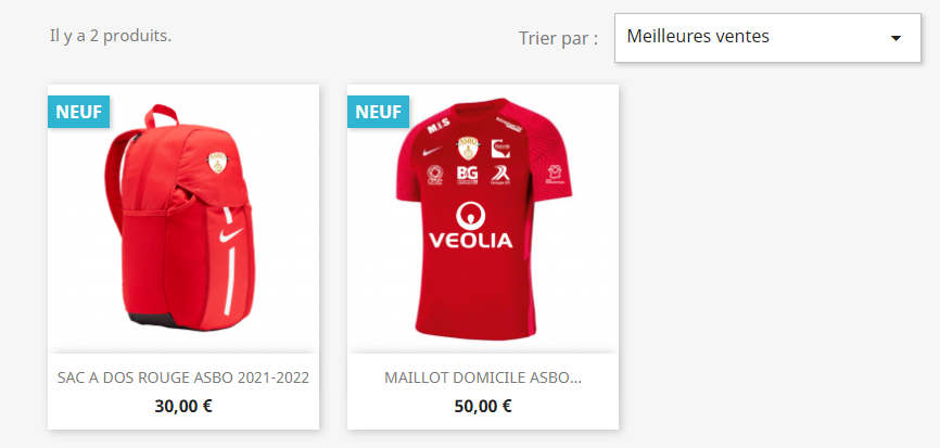 #Nouveauté Une boutique en ligne pour les supporters de l’ASBO !!!